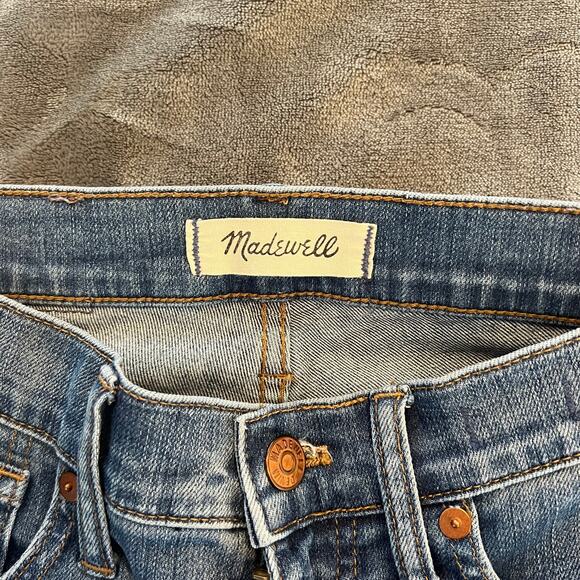 Madewell 9" High-Rise Skinny Jeans Size 25 Distressed Raw Hem - Picture 4 of 16